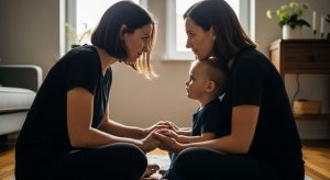 Achtsamkeit mit kindern fotorealistisch