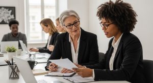 Unternehmen Versicherung Gespräch